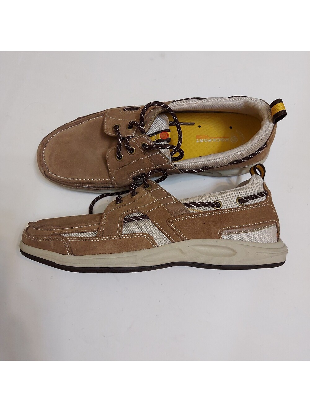 Men's Rockport boat shoes, size 8